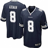 Nike Men & Women & Youth Cowboys #8 Troy Aikman Navy Blue Team Color Game Jersey,baseball caps,new era cap wholesale,wholesale hats